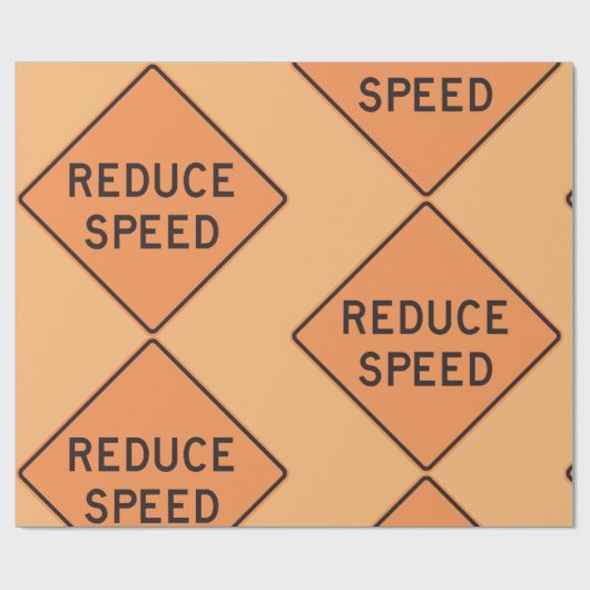 Geschwindigkeitsbegrenzung Geschenkpapier (Flach)