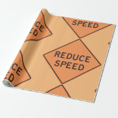 Geschwindigkeitsbegrenzung Geschenkpapier (Ungerollt)