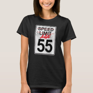 Geschwindigkeitsbegrenzungsalter 55 55. Geburtstag T-Shirt