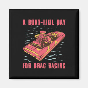 Geschwindigkeitsboot-Drag-Racing-Powerboot-Rennspo Magnet