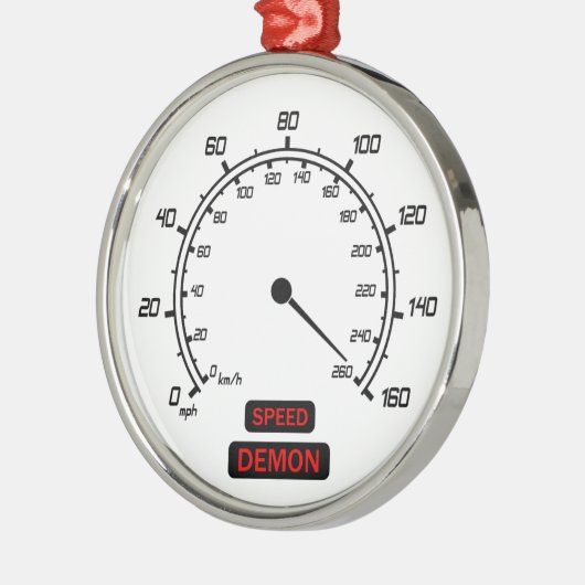 Geschwindigkeitsdämpfer Silbernes Ornament (Links)