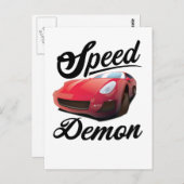 Geschwindigkeitseffekt Postkarte (Vorne/Hinten)