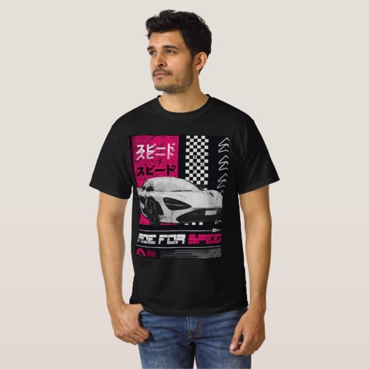 Geschwindigkeitsfahrzeug T-Shirt (Vorne ganz)