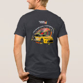 Geschwindigkeitsjäger (dunkler Modus) | Herren Tri-Blend Shirt (Rückseite)