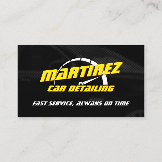 Geschwindigkeitsmesser für Logostile Visitenkarte (Vorderseite)