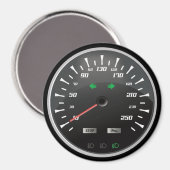 Geschwindigkeitsmesser für Nerd Geeks Magnet (Vorderseite/Rückseite)