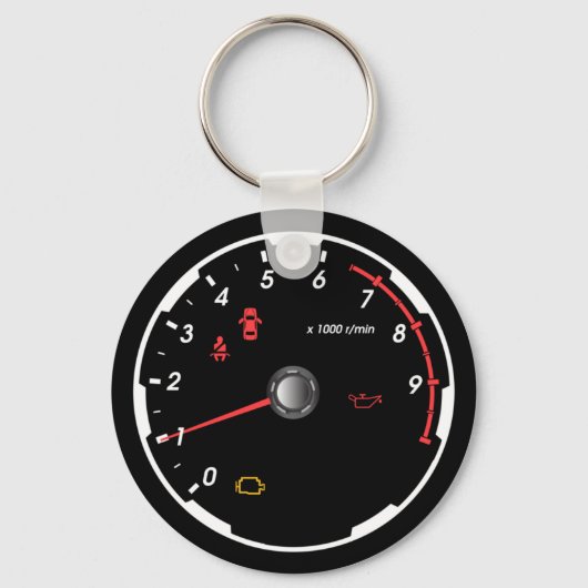 Geschwindigkeitsmesser - Tachometer Schlüsselanhänger (Vorderseite)