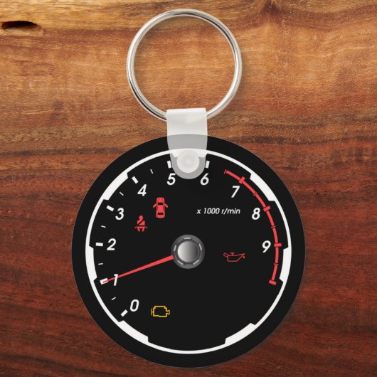 Geschwindigkeitsmesser - Tachometer Schlüsselanhänger (Vorderseite)