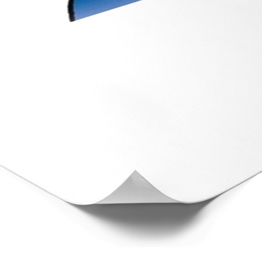 Geschwindigkeitsrenner Poster (Ecke)