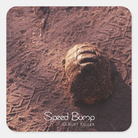 Geschwindigkeitssprung Quadratischer Aufkleber (Vorderseite)