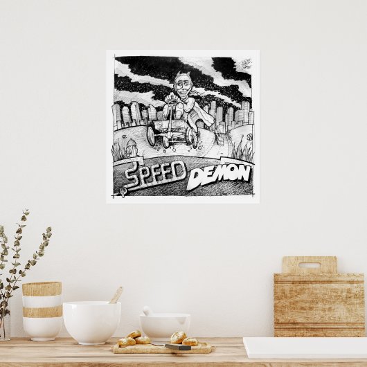 Geschwindigkeitstest 1 poster (Küche)