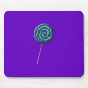 Geschwirlter blauer Lutscher mit Limette Mousepad