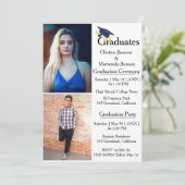 Geschwister Abschluss Zeremonie 2 Foto Abschluss Ankündigung (Stehend Vorderseite)