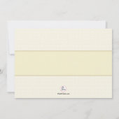 Geschwister Cameo Foto Einladung (Rückseite)