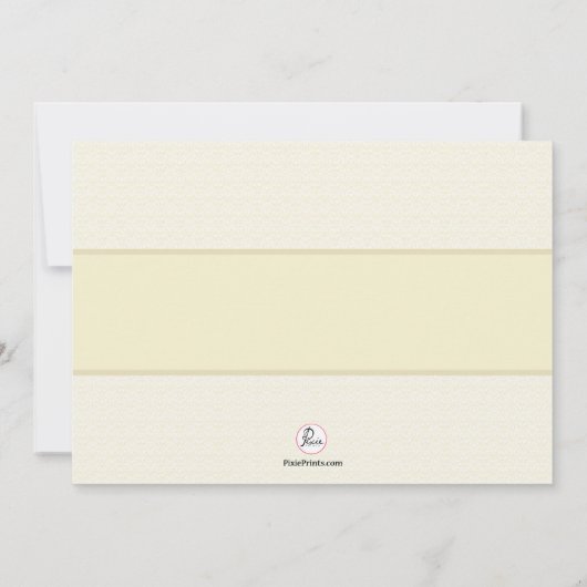 Geschwister Cameo Foto Einladung (Rückseite)