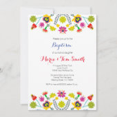 Geschwister Christening Taufen Einladung Boy Girl (Vorderseite)