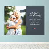 Geschwister Personalisiert Leinwanddruck (Insitu (Holzboden))