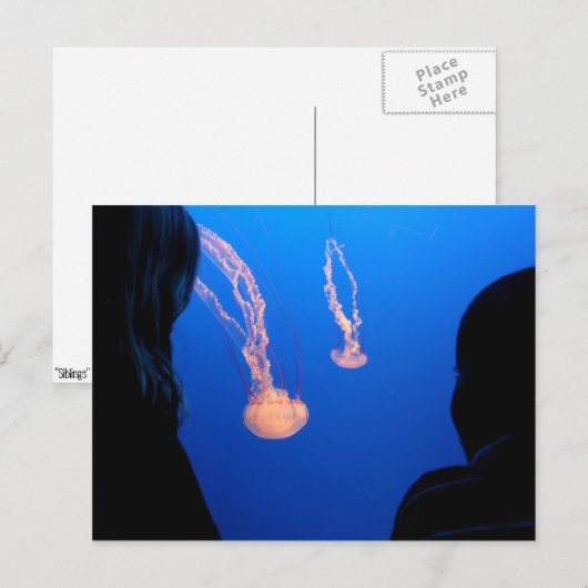 Geschwister Postkarte (Vorne/Hinten)