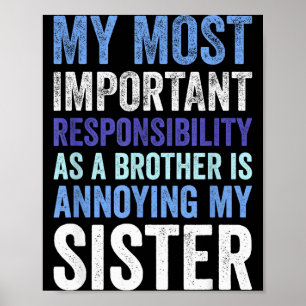 Geschwister Rivalität Nerven Meine Schwester Lusti Poster