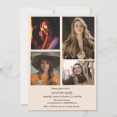 Geschwister Rose Gold 5 Foto Abschluss Ankündigung (Rückseite)