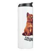Geschwister, zwei niedliche Katzen Thermosbecher (Nach links gedreht)