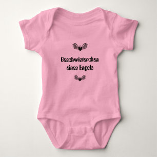 Geschwisterchen eines Engels Baby Strampler