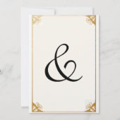 Geschwisterer Zwilling Schwarz einfach modernen Jo Einladung (Rückseite)