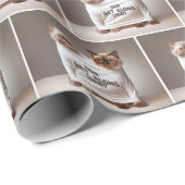 Geschwisterkatzen, die sich tragen, kommen am Shir Geschenkpapier (Rolleneckpunkt)