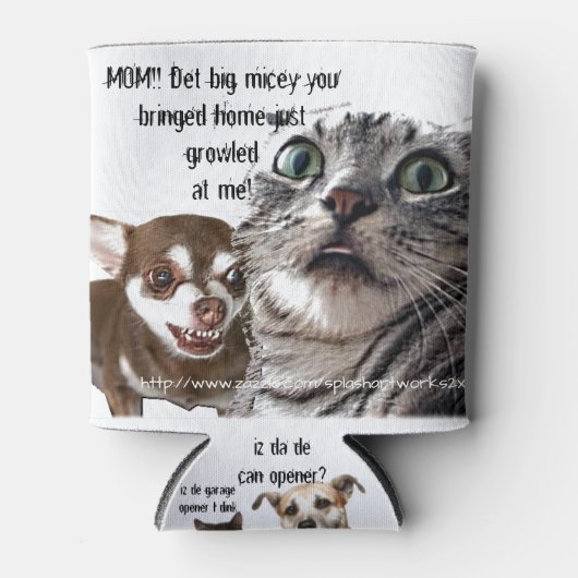 "Geschwisterrivalitäten" Dosenkühler (Vorderseite)