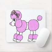 Geschwollen der rosa Pudel Mousepad (Mit Mouse)