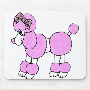 Geschwollen der rosa Pudel Mousepad