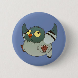 Geschwollene Taube - luftgestoßenes geschwollenes Button