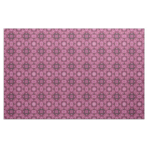 Geschwollenes rosa Blumen-Kaleidoskop Stoff