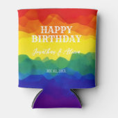 Geschwulstfarbener Regenbogen Dosenkühler (Vorderseite)