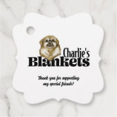 Geschwungenes Quadrat Geschenkanhänger (Vorderseite)