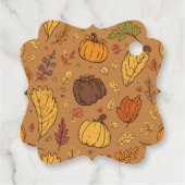 Geschwungenes Quadrat Geschenkanhänger (Rückseite)