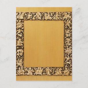 Geschzierte Elfenbeinplakette aus Fatimid, Ägypten Postkarte