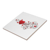 Gescrolltes Herz Fliese (Seite)