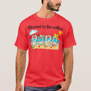 Gesegnet, als Baba Summer Beach Happy Mothe genann T-Shirt