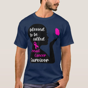 Gesegnet, als Brustkrebs-Suvivor-Krieger bezeichne T-Shirt