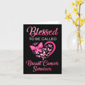 Gesegnet, als Brustkrebserkrankung bezeichnet zu w Karte (Gelbe Blume)