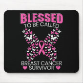 Gesegnet, als Brustkrebserkrankung bezeichnet zu w Mousepad (Vorne)
