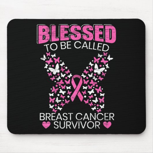 Gesegnet, als Brustkrebserkrankung bezeichnet zu w Mousepad (Vorne)