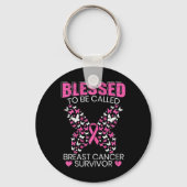 Gesegnet, als Brustkrebserkrankung bezeichnet zu w Schlüsselanhänger (Vorderseite)