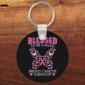 Gesegnet, als Brustkrebserkrankung bezeichnet zu w Schlüsselanhänger (Vorderseite)