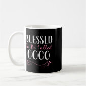 Gesegnet, als Coco Niedliches Cooles Oma genannt Kaffeetasse (Links)