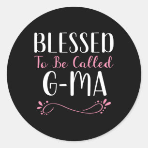 Gesegnet, als G-MA Niedliches Cooles Gma bezeichne Runder Aufkleber