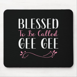 Gesegnet, als Gee-gee Niedliche Coole Oma Gee gena Mousepad