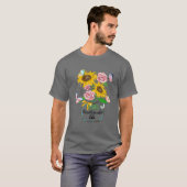 Gesegnet als GG Life Blume Art Mütter Da T-Shirt (Vorne ganz)