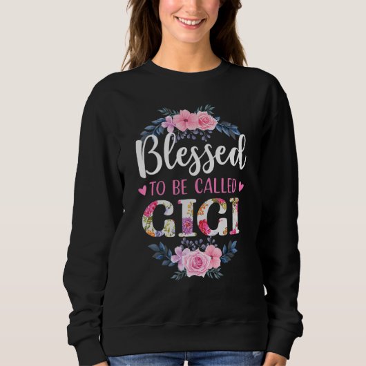 Gesegnet, als Gigi Muttertag genannt zu werden Sweatshirt (Vorderseite)